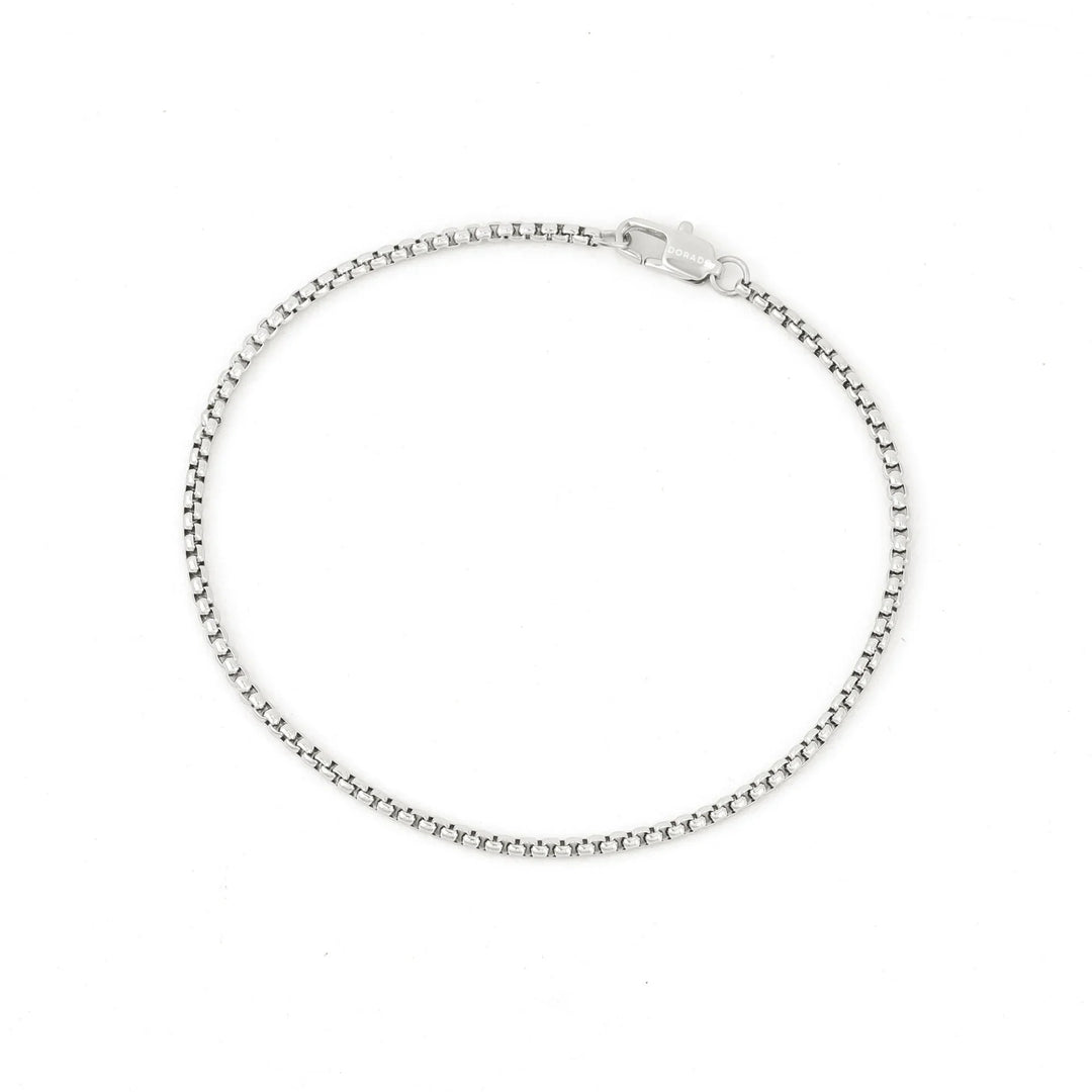 Mens Box Chain Bracelet - 2mm