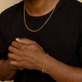 Mens Box Chain Bracelet - 4mm