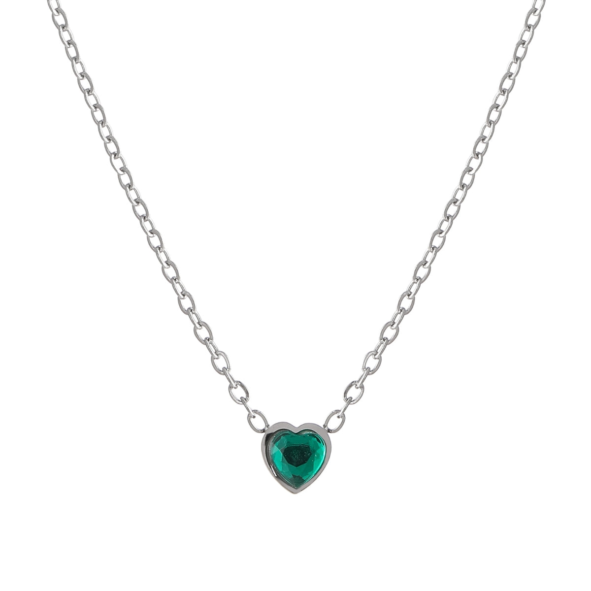 Heart Birthstone Necklace | Necklaces by DORADO