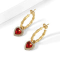 Heart Hoop Earrings | Earrings by DORADO