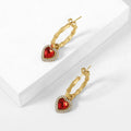 Heart Hoop Earrings | Earrings by DORADO