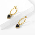 Heart Hoop Earrings | Earrings by DORADO