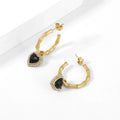 Heart Hoop Earrings | Earrings by DORADO