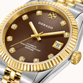 DORADO Two Tone Timeless Watch - Chocolate | Watch by DORADO