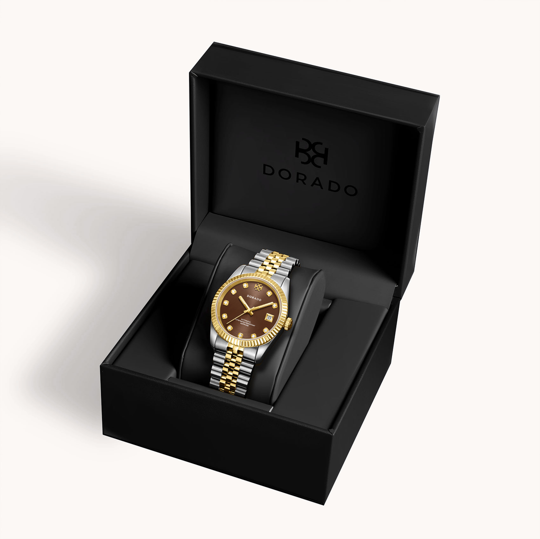 DORADO Two Tone Timeless Watch - Chocolate | Watch by DORADO