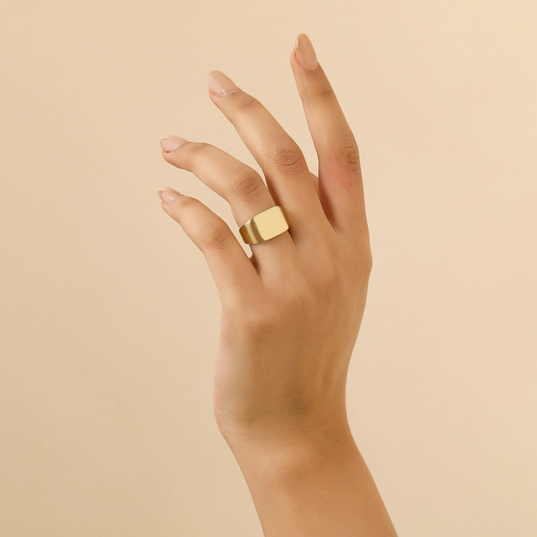 Minimal Signet Ring | Rings by DORADO