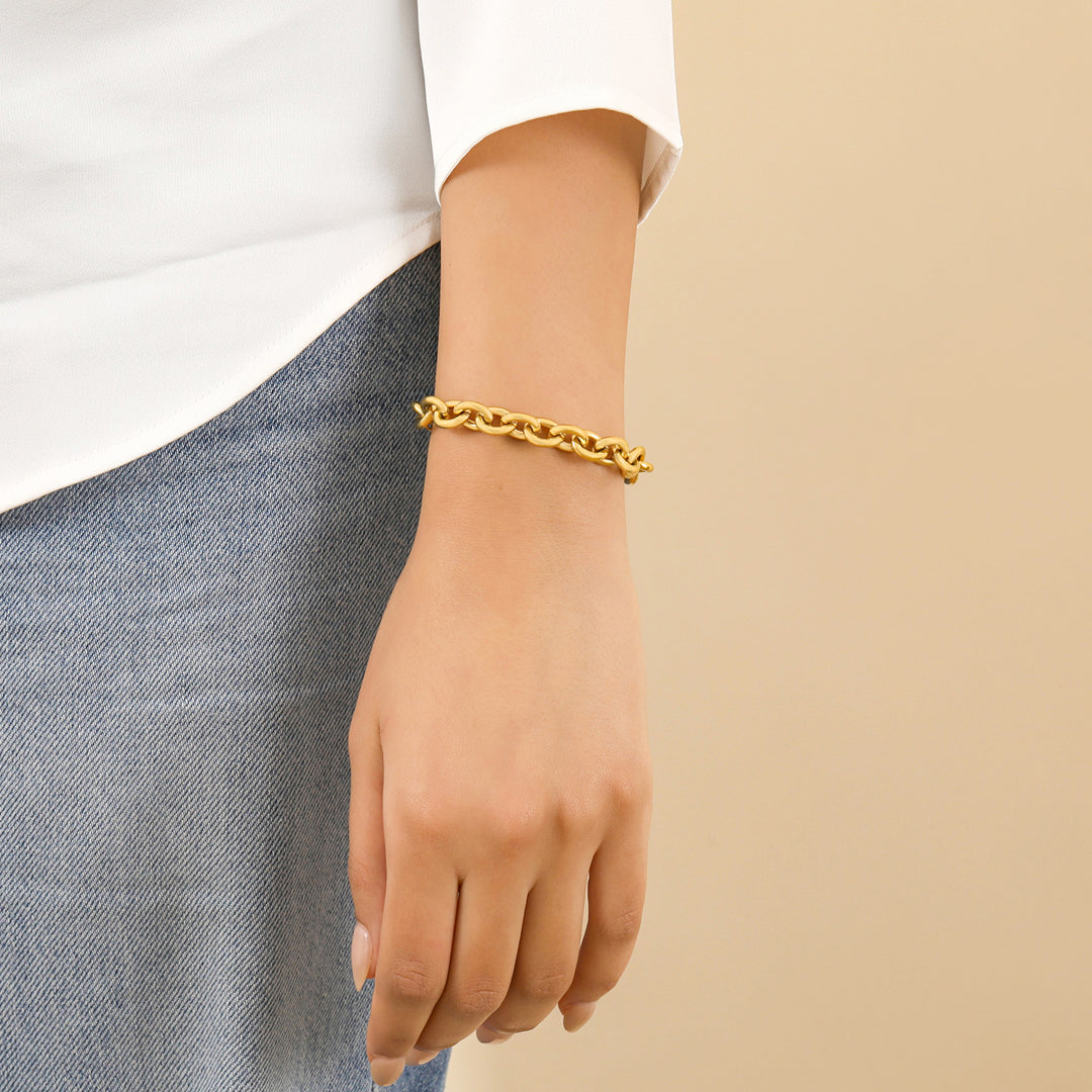 Chunky Rolo Chain Bracelet | Bracelets by DORADO