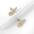 5 Stone Stud Earrings | Earrings by DORADO