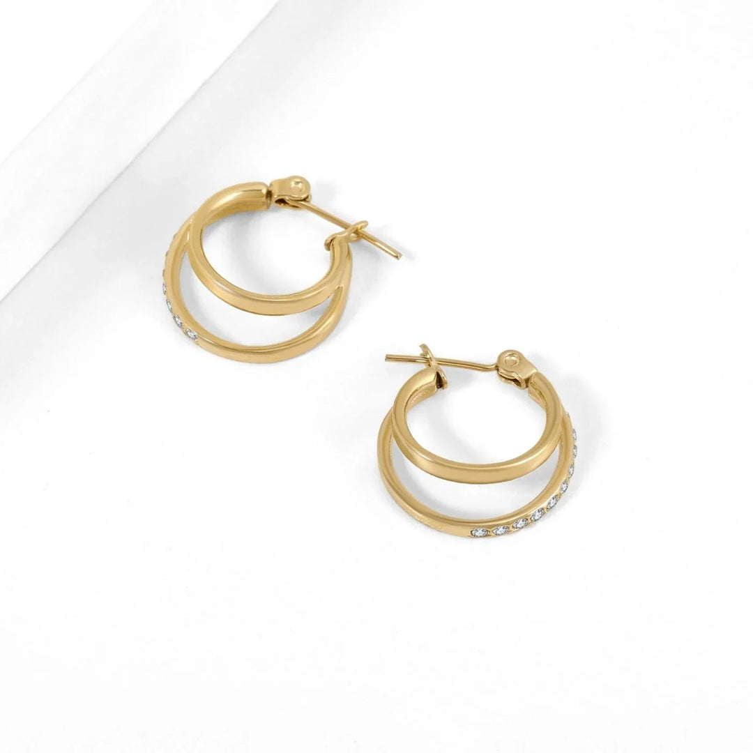 Double Hoop Earrings | Earrings by DORADO