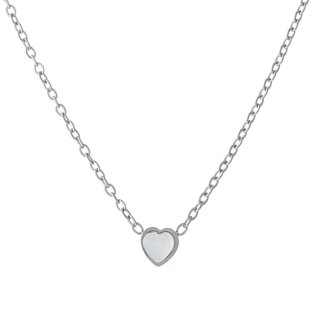 Heart Birthstone Necklace | Necklaces by DORADO