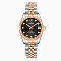 DORADO Rose Two Tone Timeless Watch - Black