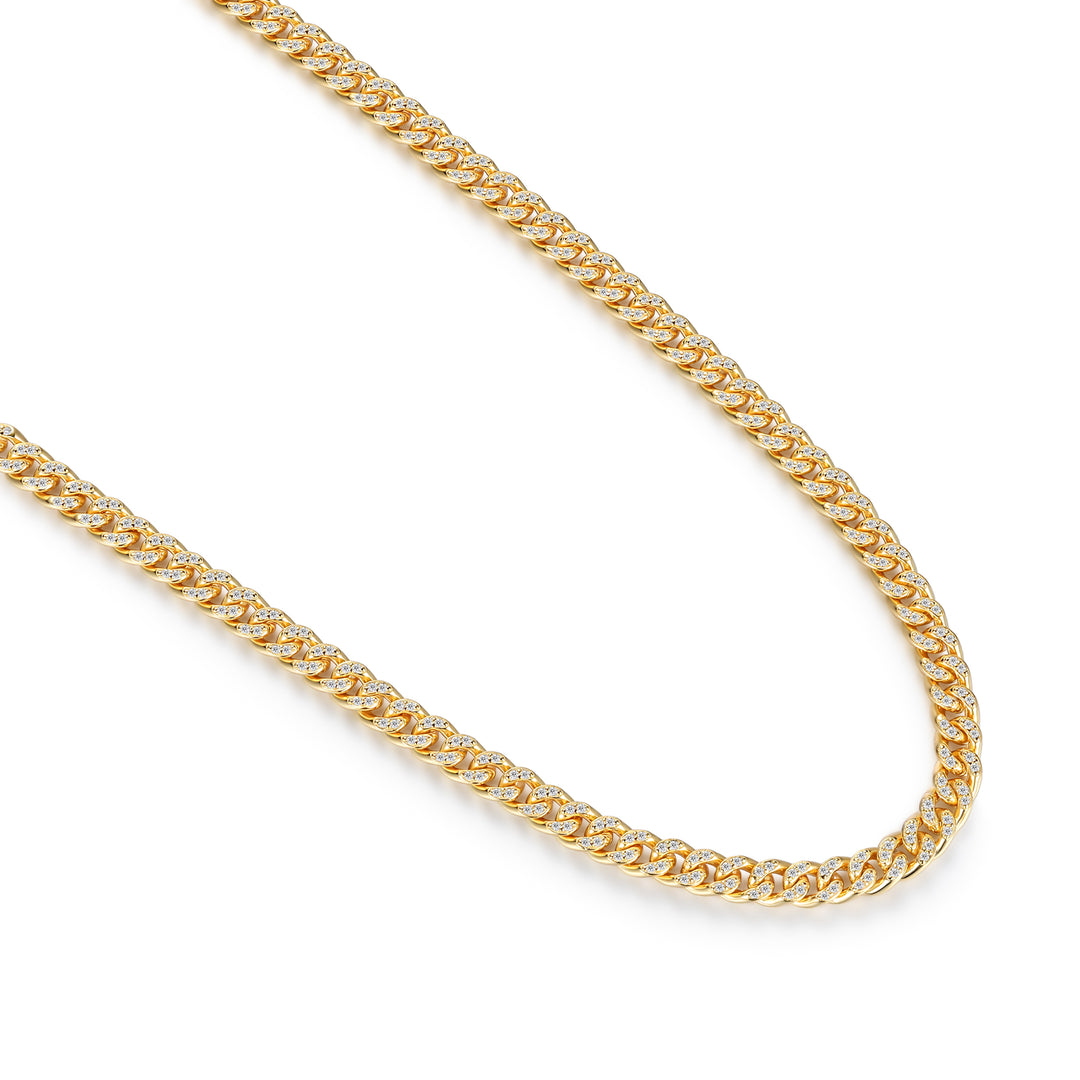 Mens Iced Cuban Link Chain - 5mm | DORADO