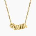 Bubble Name Necklace | Necklaces by DORADO