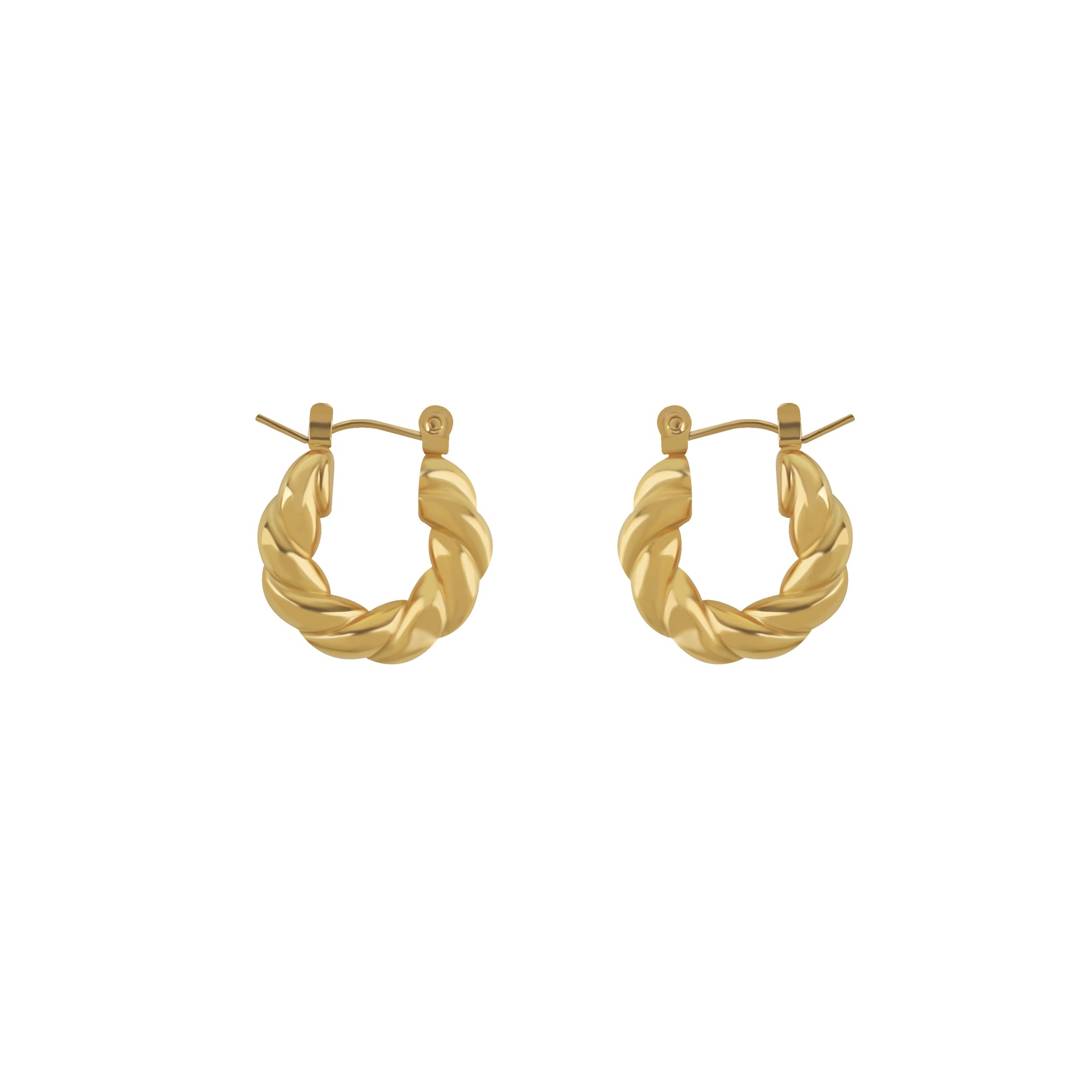 Twist Hoop Earrings | Dorado Fashion