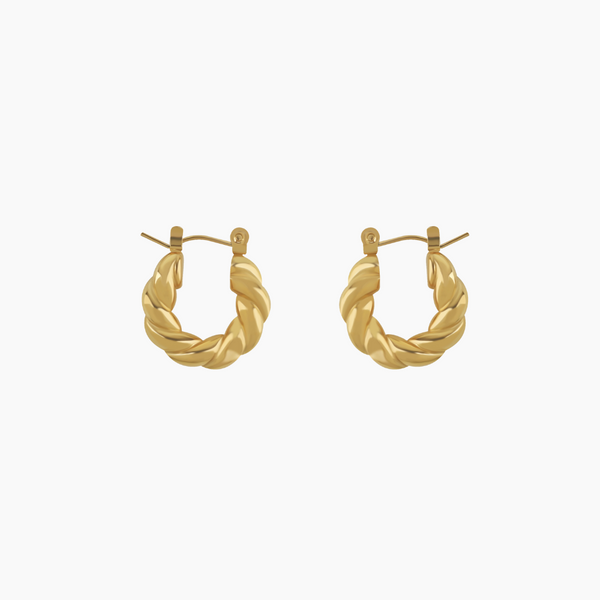 Twist Hoop Earrings | Earrings by DORADO
