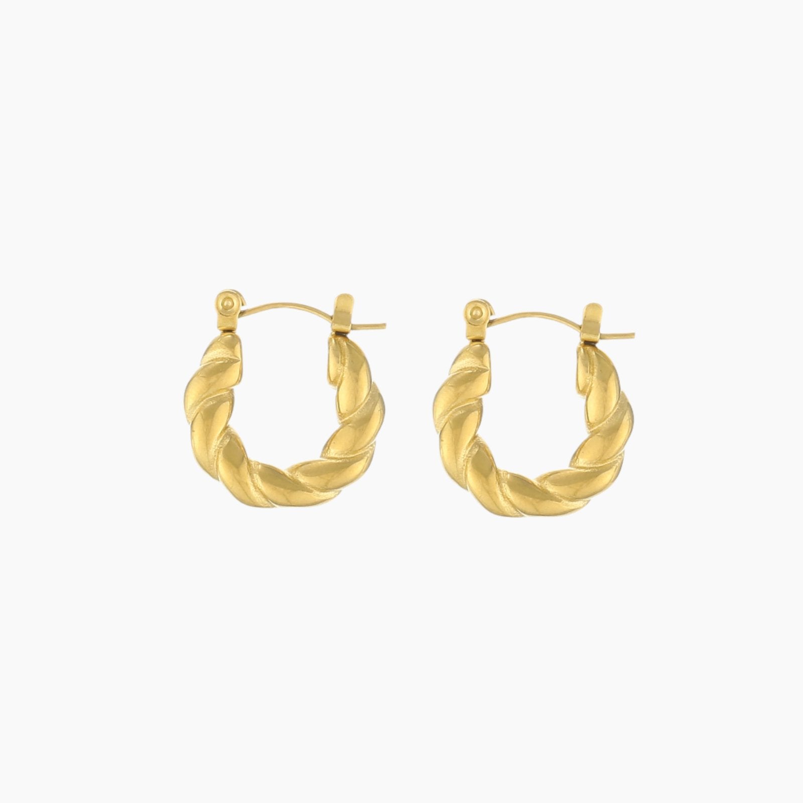 Twist Hoop Earrings | Earrings by DORADO