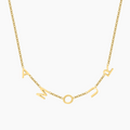 Sideways Initials Necklace | Dorado Fashion