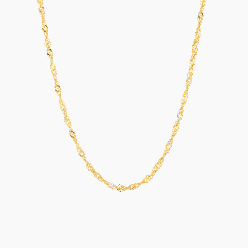 Singapore Chain Necklace - 2mm | Dorado Fashion