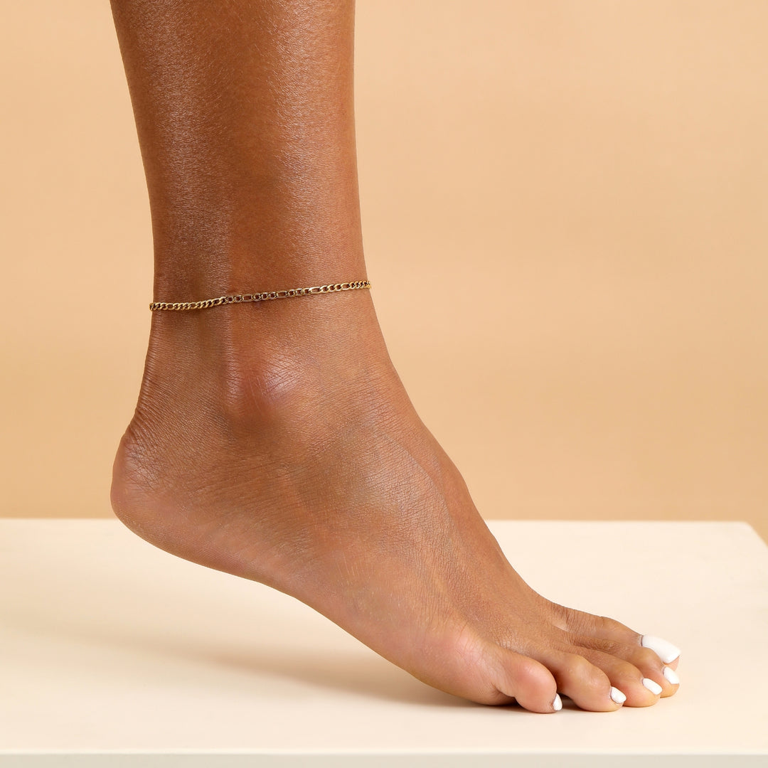 Figaro Anklet - 3mm | Anklets by DORADO