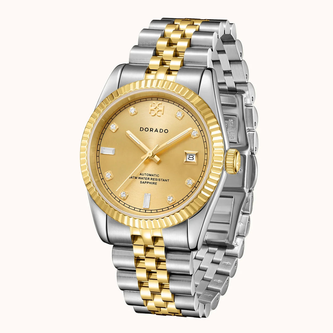 DORADO Two Tone Timeless Watch - Gold w/ SIX9 Markers | Watch by DORADO