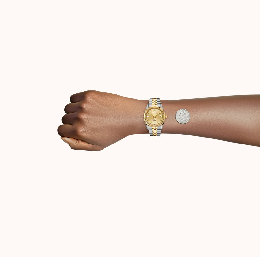 DORADO Two Tone Timeless Watch - Gold w/ SIX9 Markers | Watch by DORADO
