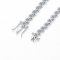 Round Bezel Tennis Chain Bracelet | Bracelets by DORADO