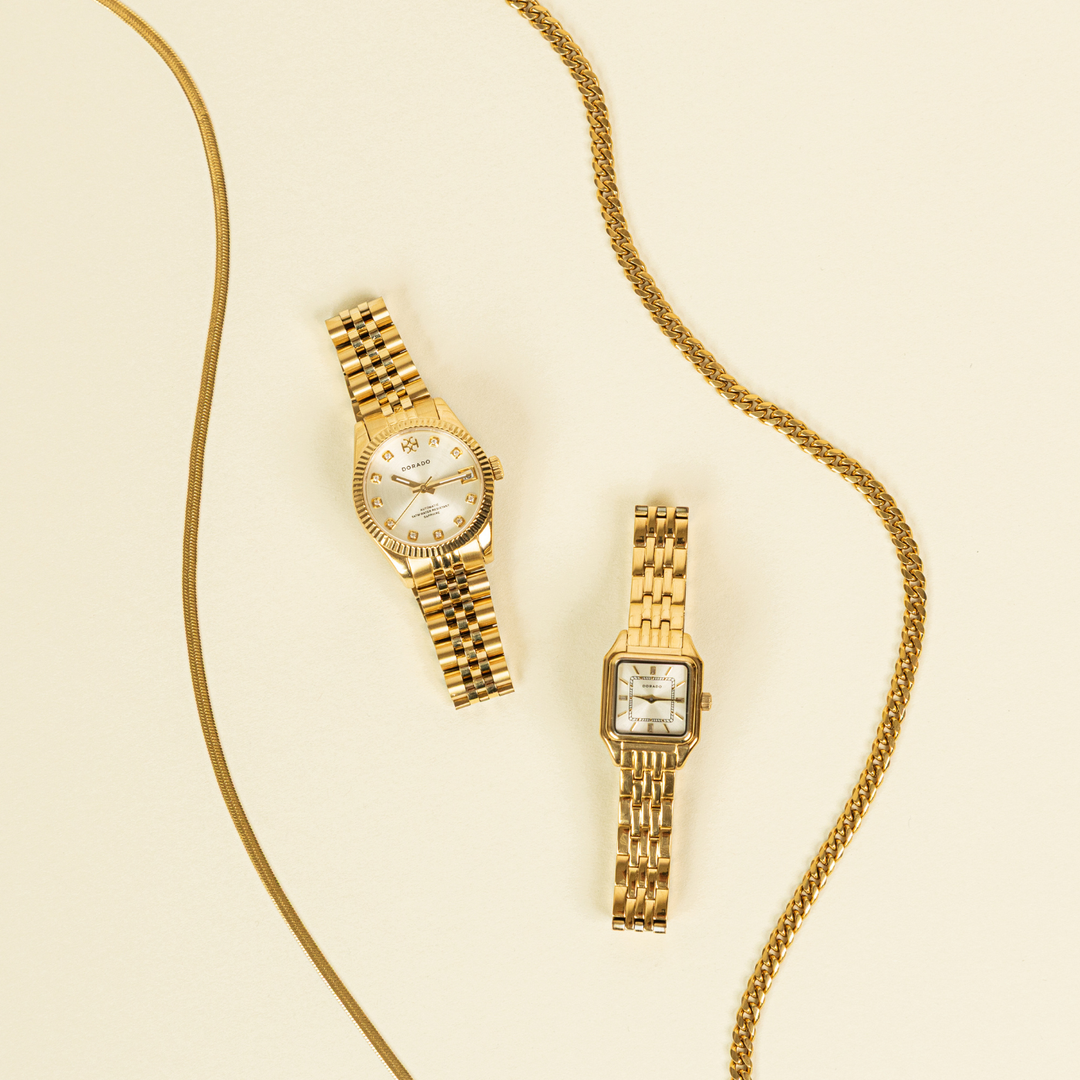DORADO Satin Square Watch - Gold | Watch by DORADO