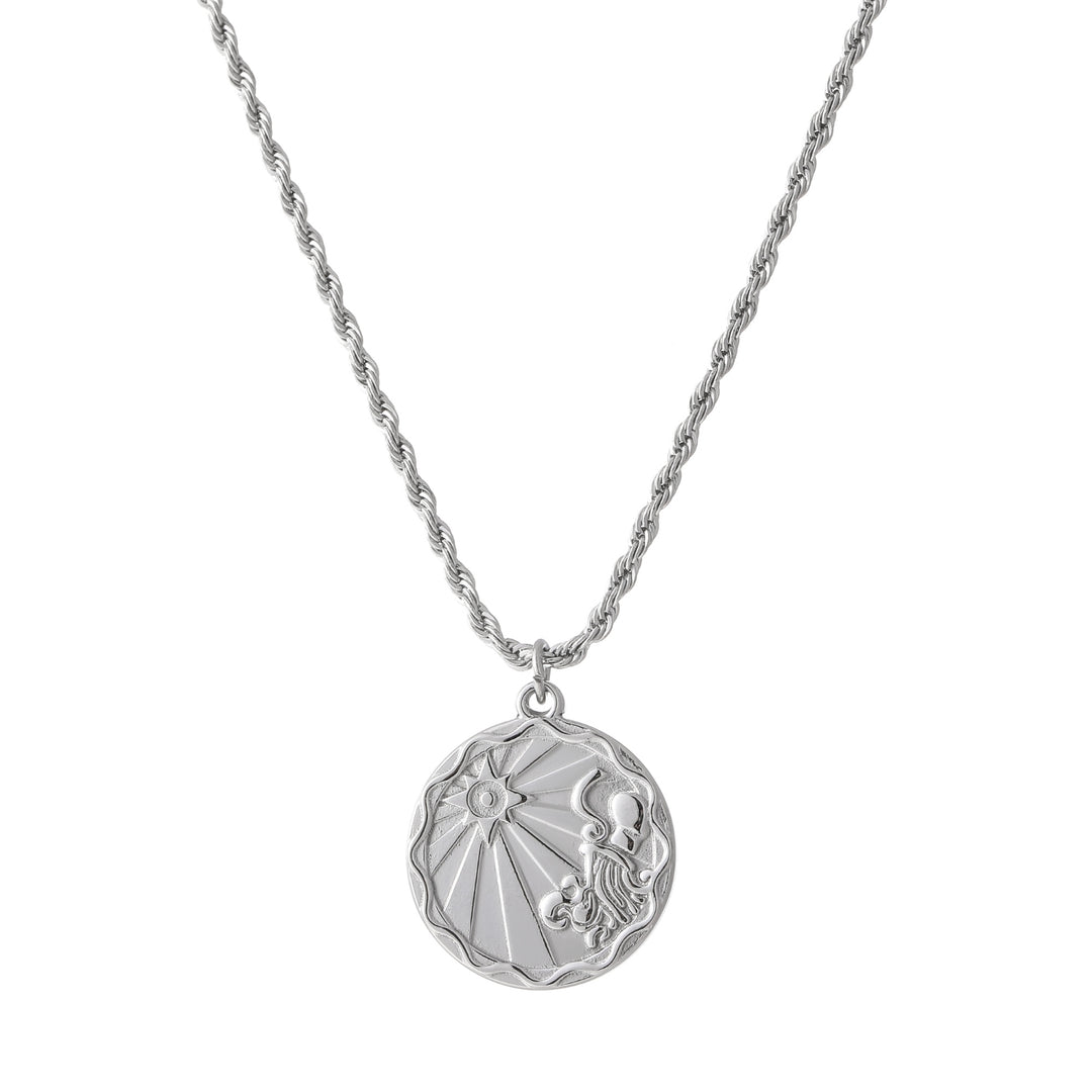 Zodiac Coin Necklace w/ Rope Chain | Necklaces by DORADO