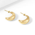Bold Crescent Stud Earrings | Earrings by DORADO