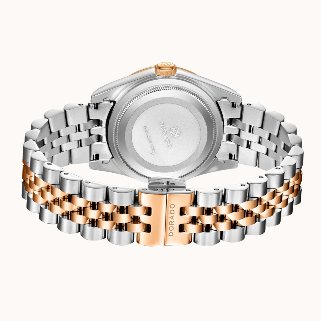 DORADO Rose Two Tone Timeless Watch - Black