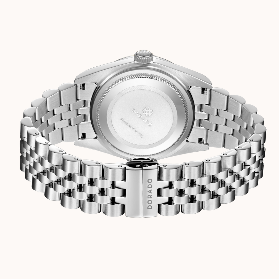 DORADO Iced Silver Timeless Watch - Pink | Watch by DORADO