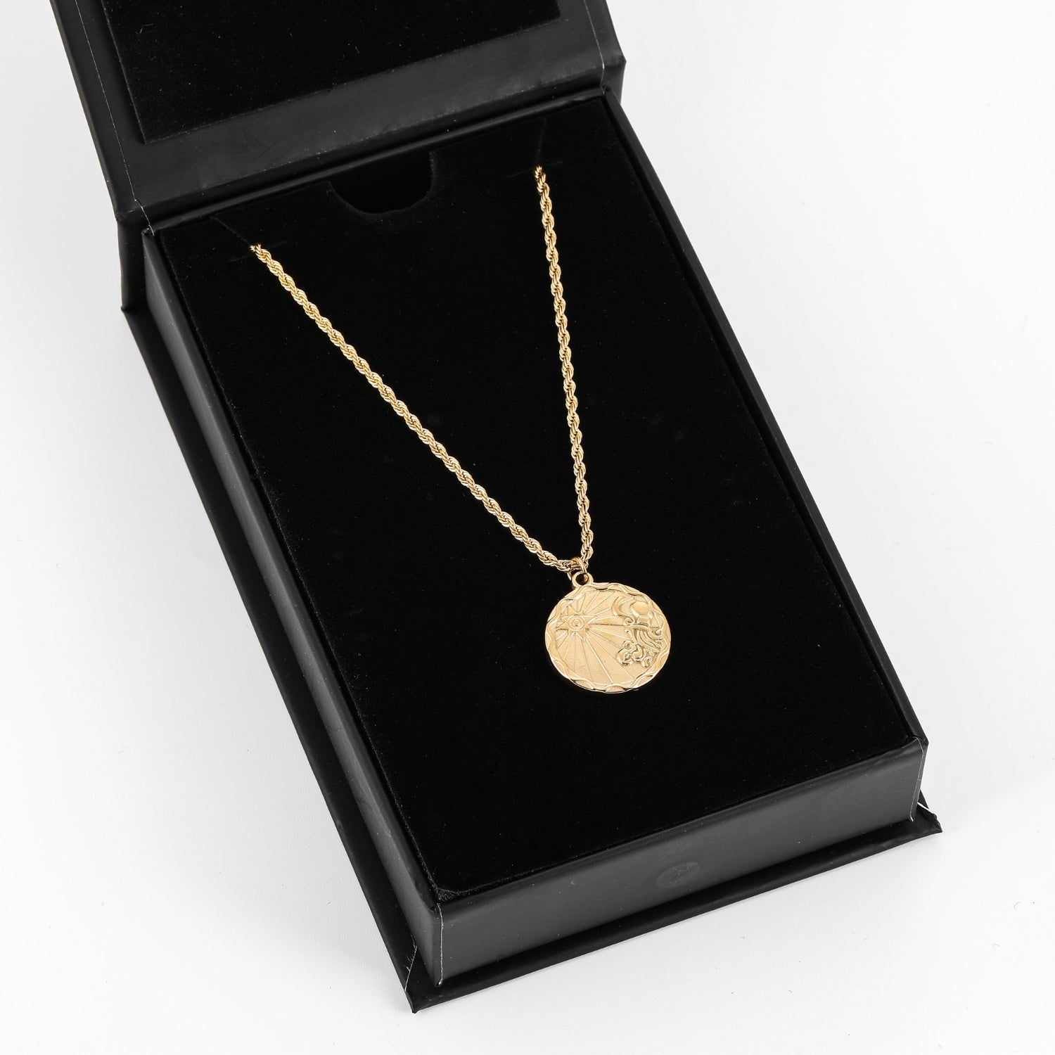 Zodiac Coin Necklace w/ Rope Chain | Necklaces by DORADO