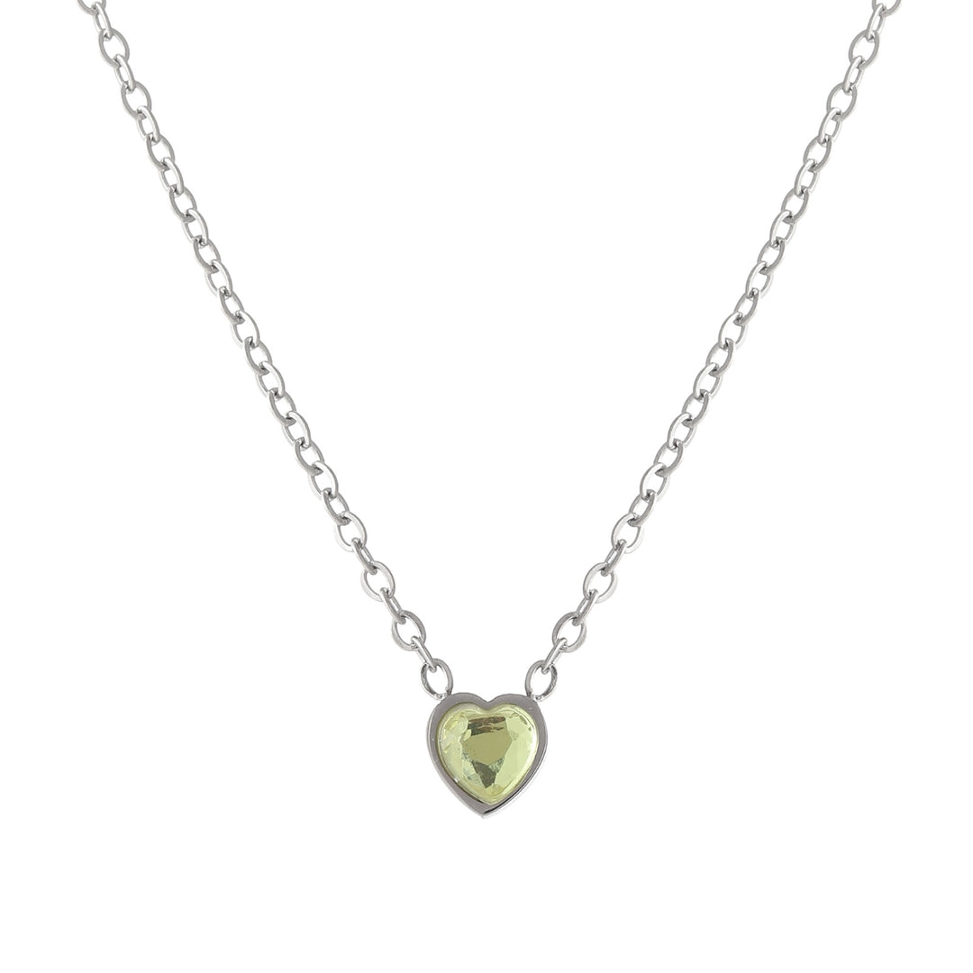 Heart Birthstone Necklace | Necklaces by DORADO