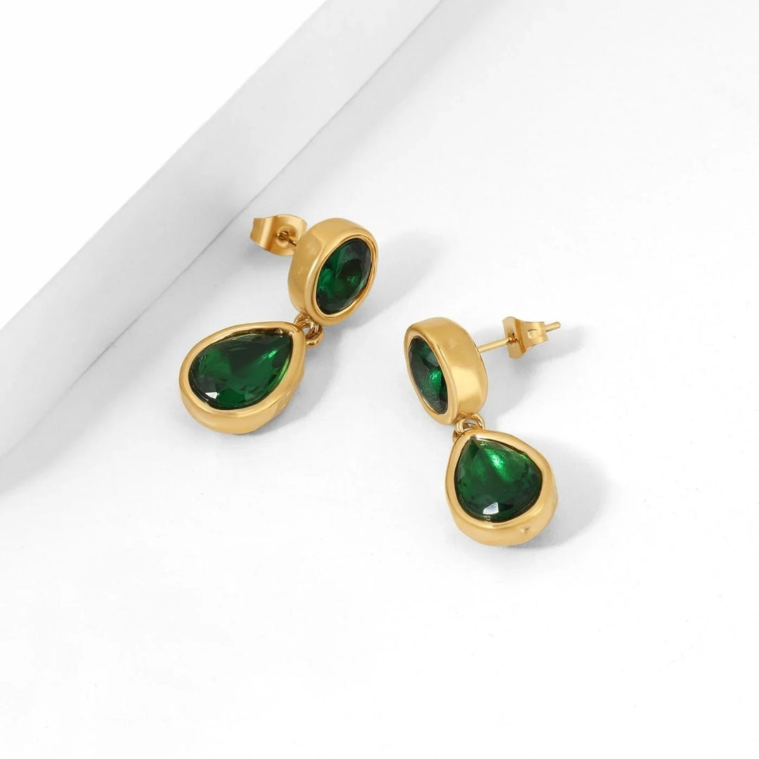 Heirloom Teardrop Stone Earrings | Earrings by DORADO