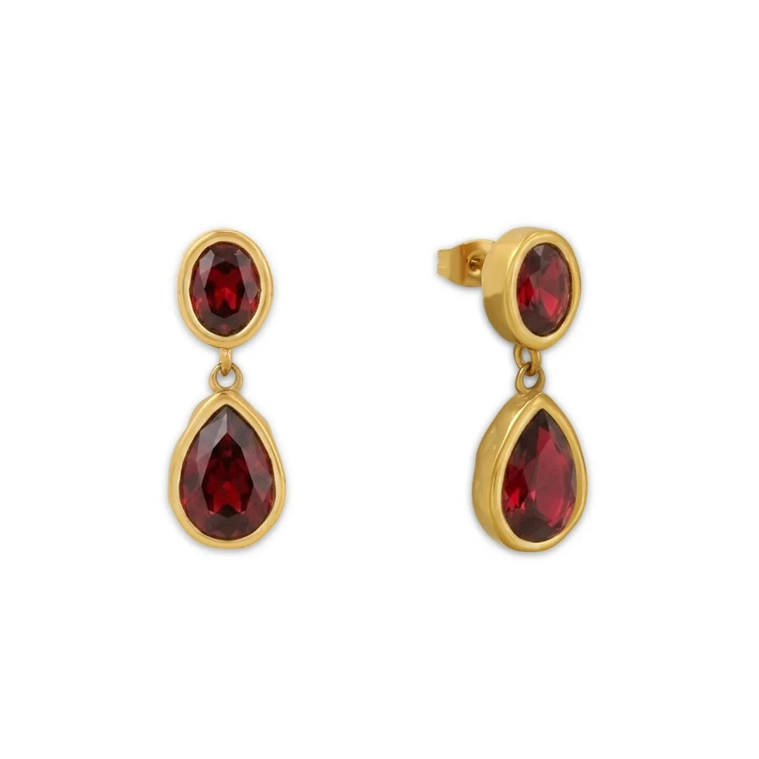 Heirloom Teardrop Stone Earrings | Earrings by DORADO