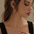 Script Name Necklace w/ Pearl Link Chain | Necklaces by DORADO