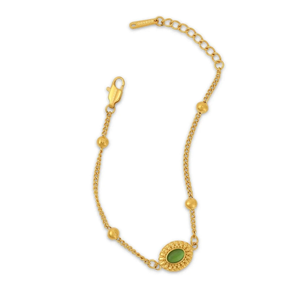 Heirloom Emerald Stone Bracelet | Bracelets by DORADO