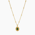 Heirloom Emerald Stone Necklace | Necklaces by DORADO