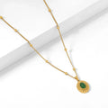 Heirloom Emerald Stone Necklace | Necklaces by DORADO
