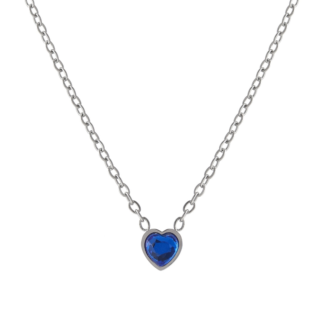 Heart Birthstone Necklace | Necklaces by DORADO