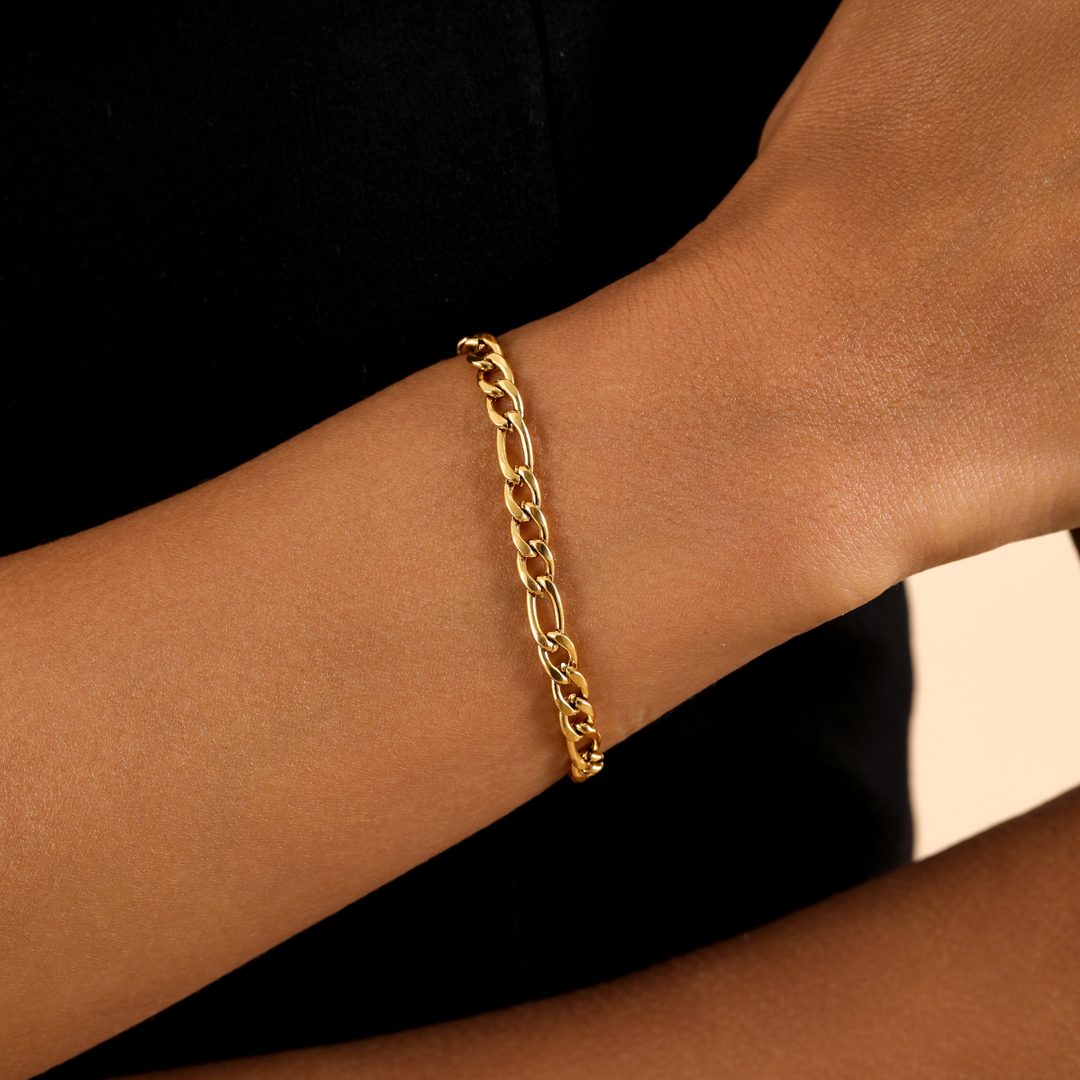 Figaro Bracelet - 5mm | Bracelets by DORADO