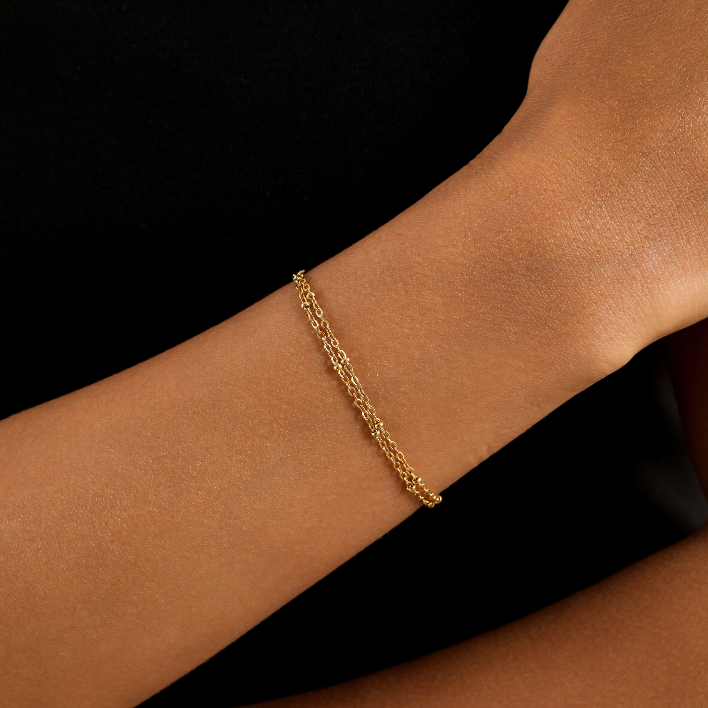 Double Satellite Chain Bracelet | Bracelets by DORADO