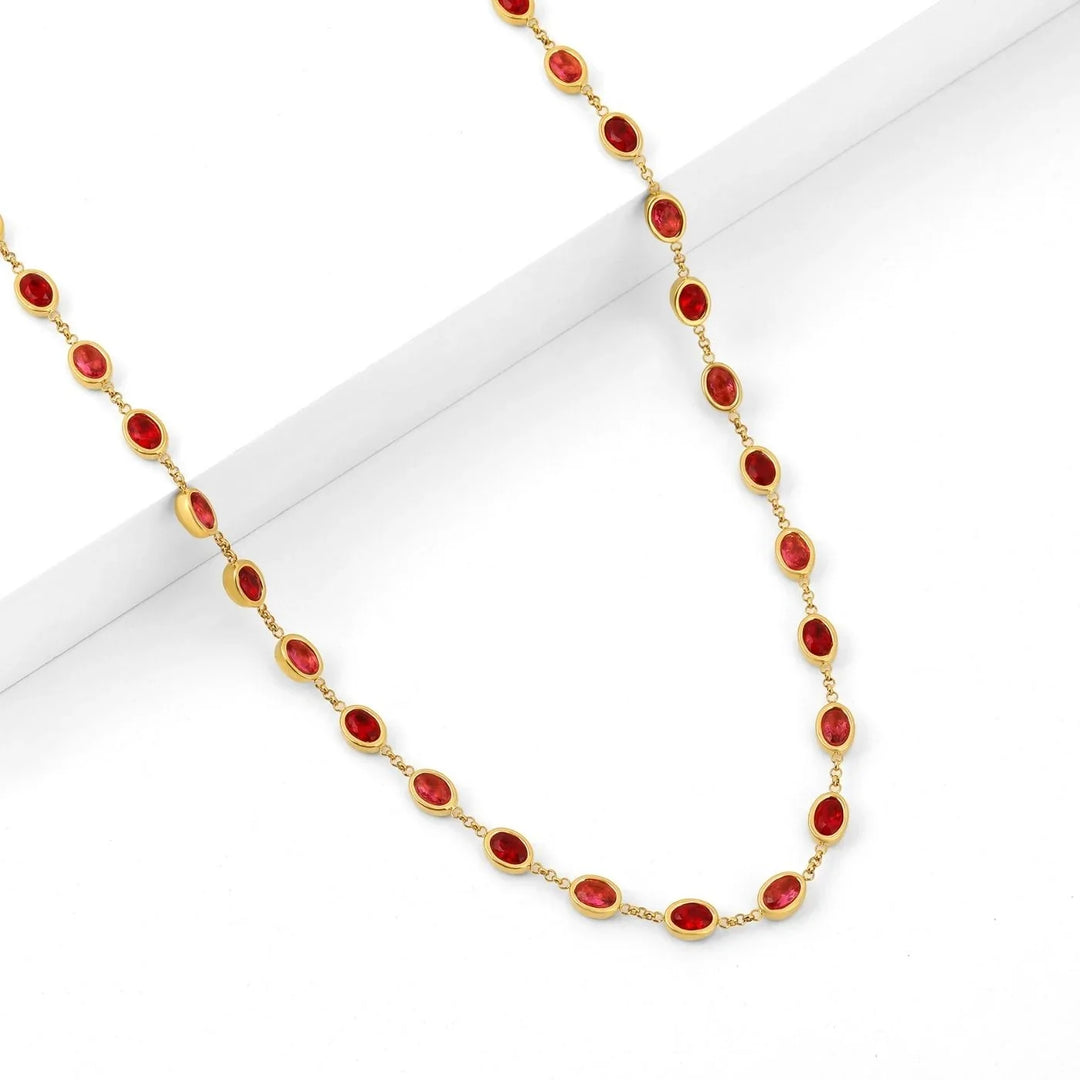 Heirloom Royal Rose Stone Necklace | Necklaces by DORADO