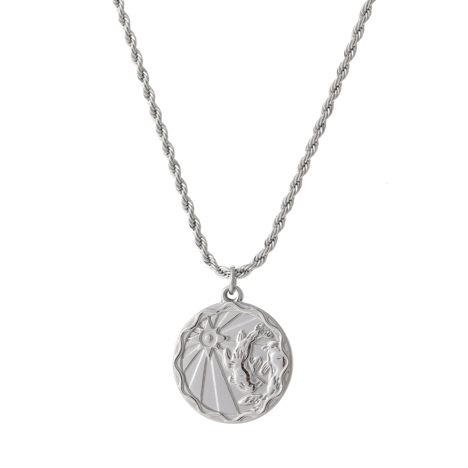 Zodiac Coin Necklace w/ Rope Chain | Necklaces by DORADO