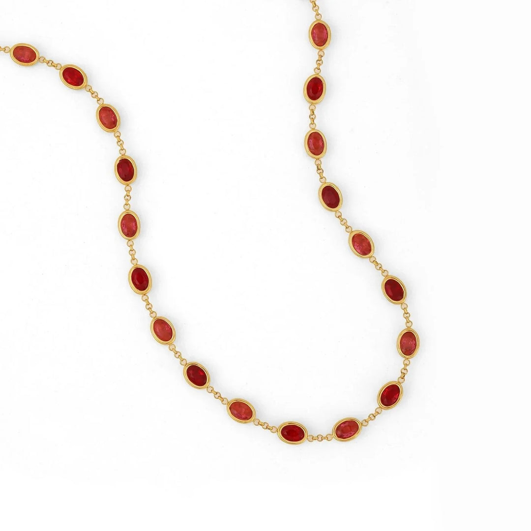Heirloom Royal Rose Stone Necklace | Necklaces by DORADO