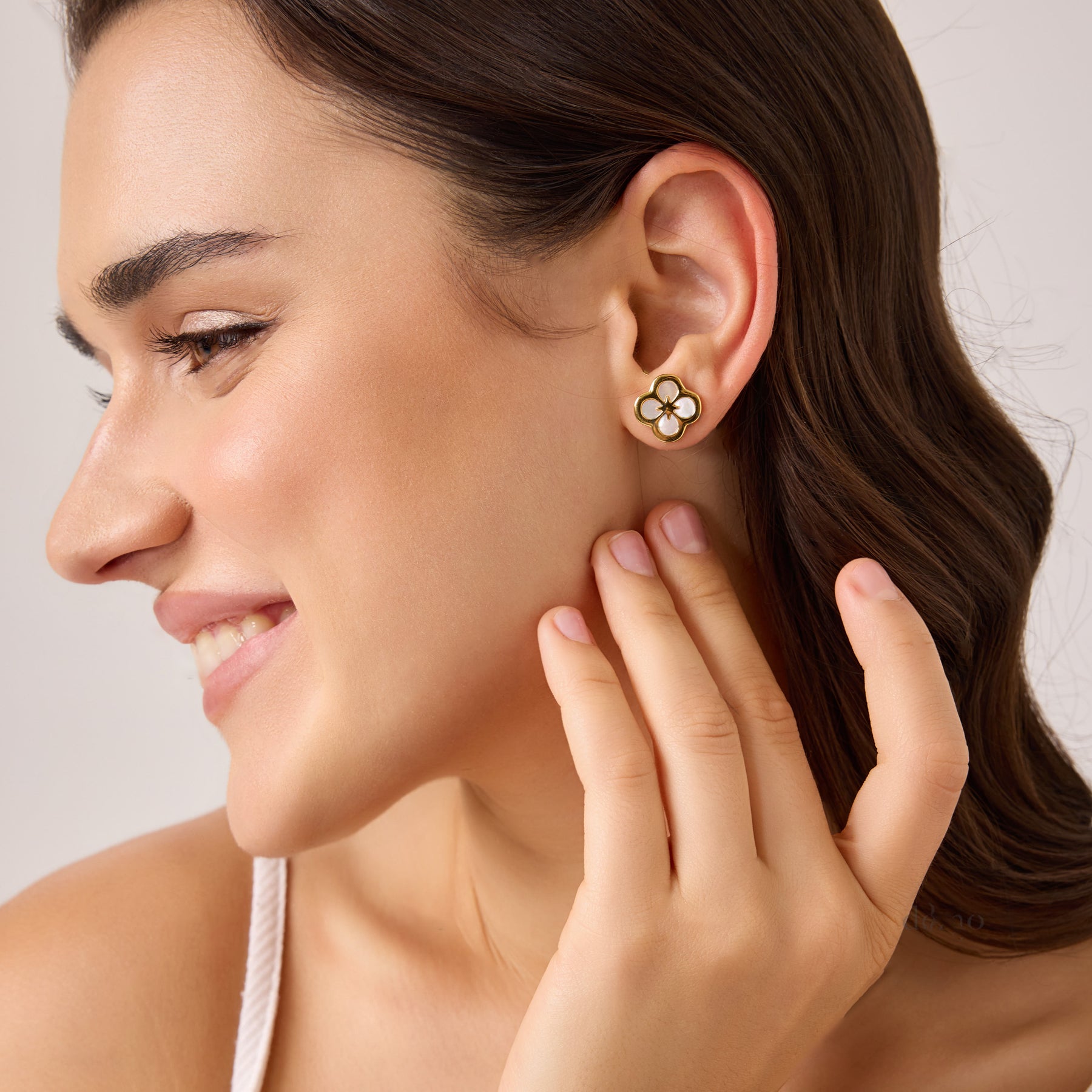 Ventura Clover Stud Earrings | Earrings by DORADO