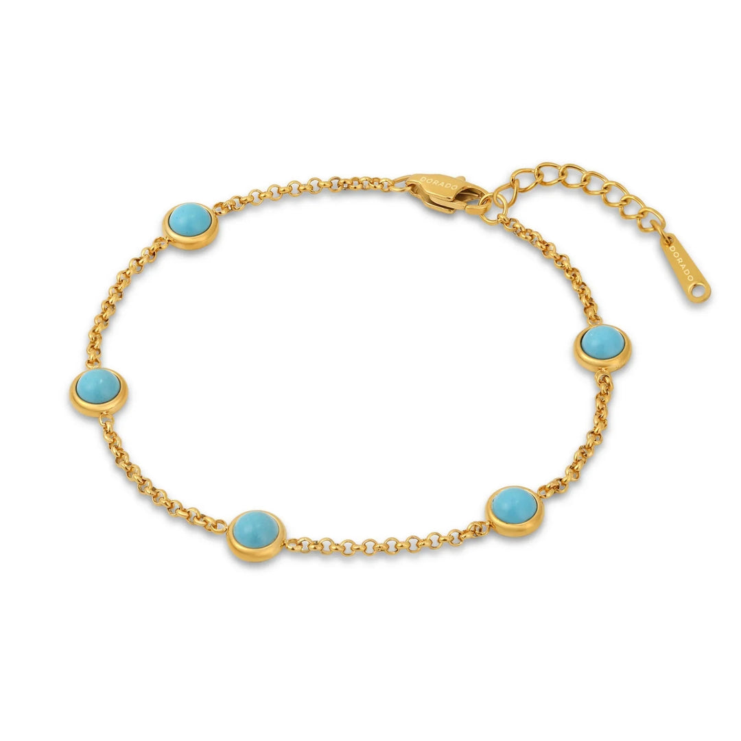 Heirloom Turquoise Bezel Bracelet | Bracelets by DORADO