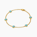 Heirloom Turquoise Bezel Bracelet | Bracelets by DORADO