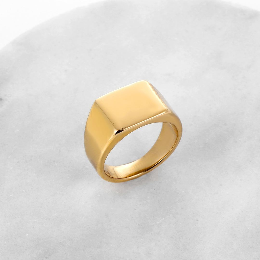 Minimal Signet Ring | Rings by DORADO