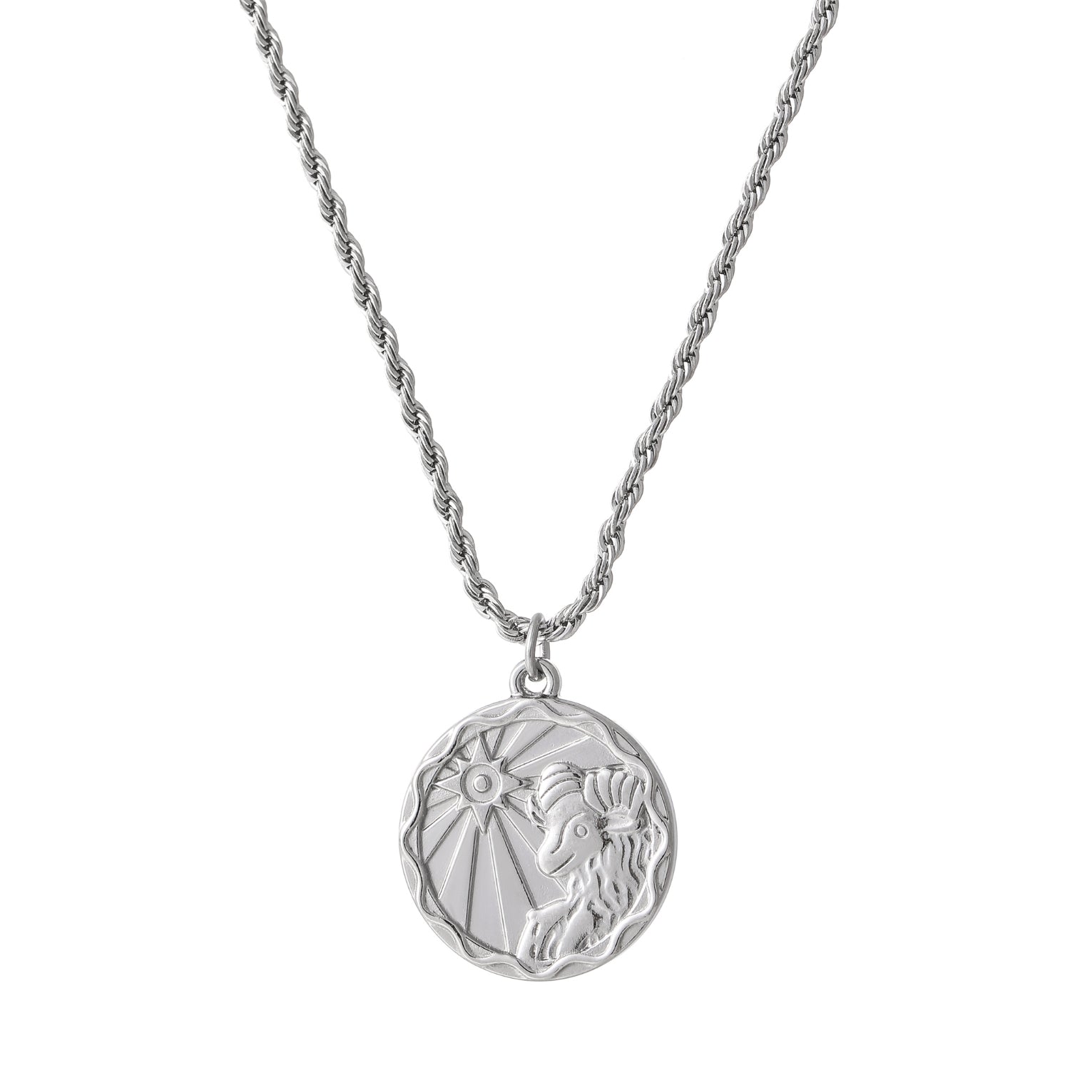 Zodiac Coin Necklace w/ Rope Chain | Necklaces by DORADO